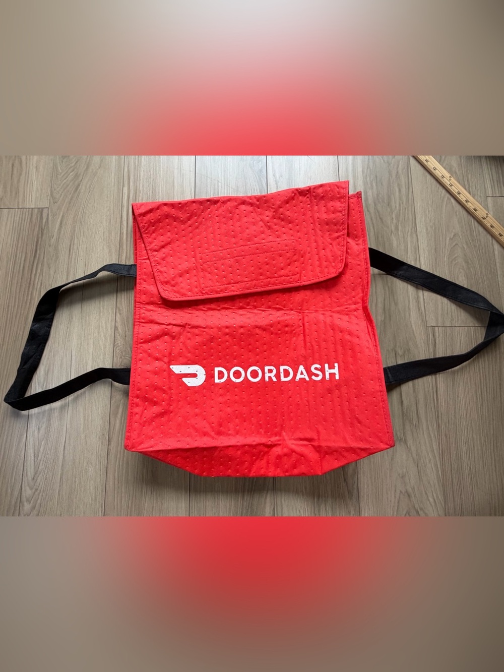 2 - DoorDash Insulated Delivery Bags. One pizza bag and one smaller zip bag